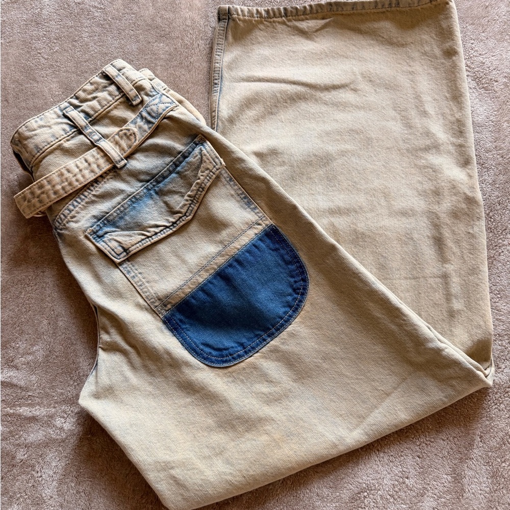 NWOT Free People Waterfalls Baggy Wide Leg Jeans - Picture 7 of 10